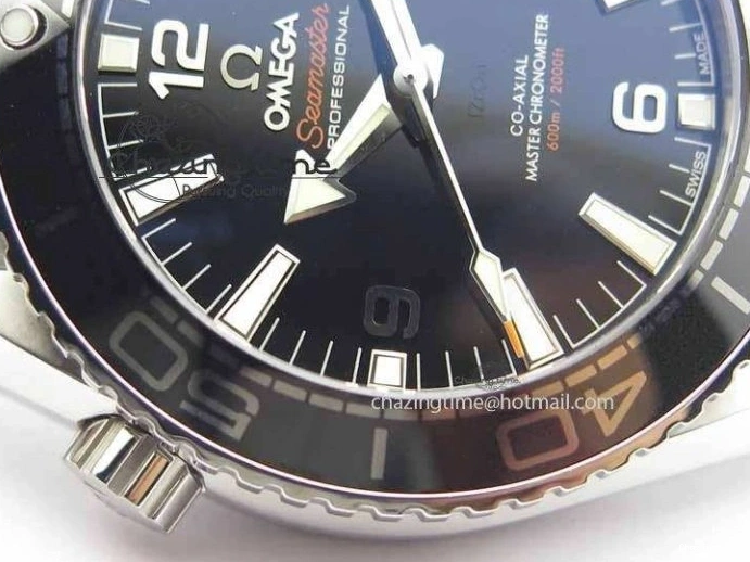 0308 Planet Ocean 2016 43.5mm SS OM 1:1 Best Edition Black Dial On SS Bracelet A Cozy 8162